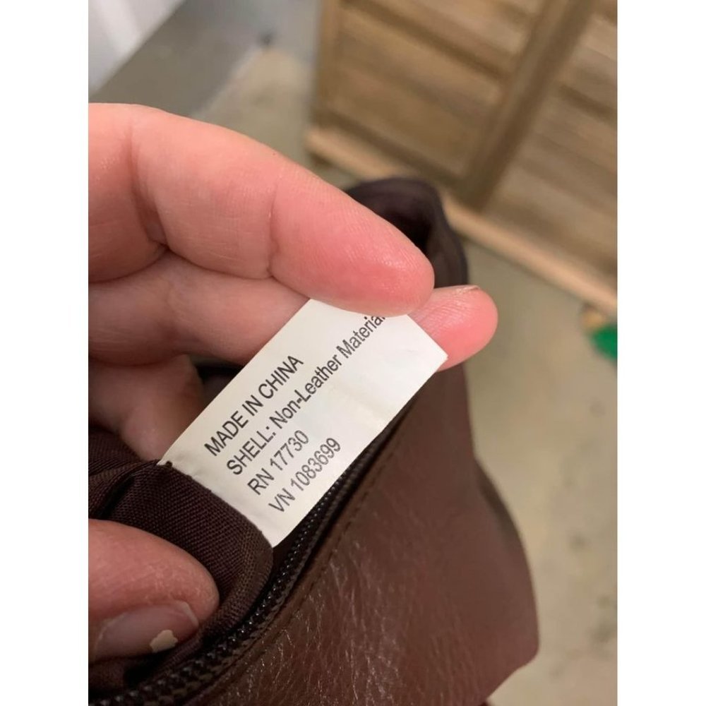 Target Shoulder Bag Brown Faux Leather - Picture 3 of 4